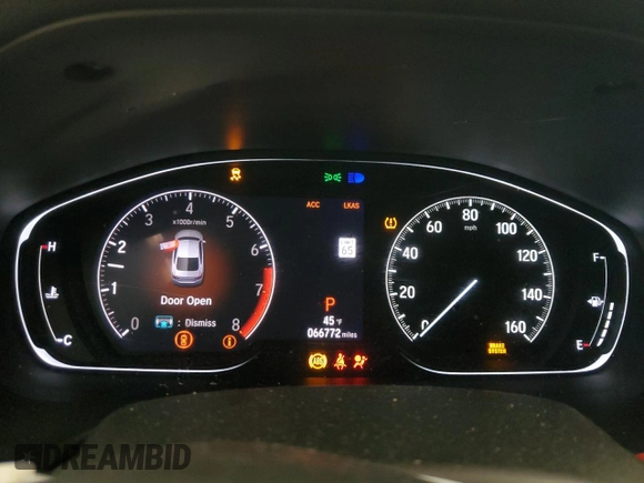 2018 Honda Accord EX with VIN 1HGCV1F48JA017222, listed as a Copart auction lot 45899405 with 66,772 mi miles and Salvage Title. Bid and sale history available at DreamBid. Image 9.