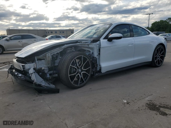 2022 Porsche Taycan 4S with VIN WP0AB2Y15NSA45733, listed as a Copart auction lot 53146394 with NaN miles and Salvage Title. Bid and sale history available at carsss.com. Image 1.