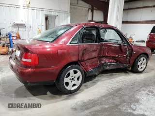 2000 Audi A4 with VIN WAUDH28D6YA057593, listed as a Copart auction lot 49228215 with 142,437 mi miles and Salvage Title. Bid and sale history available at carsss.com. Image 3.