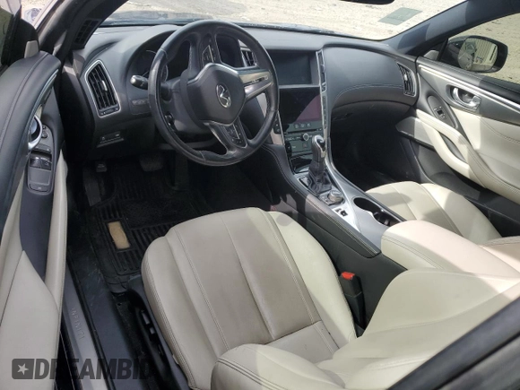 2017 Infiniti Q60 Sport with VIN JN1EV7EL2HM553050, listed as a Copart auction lot 52881355 with 89,931 mi miles and Salvage Title. Bid and sale history available at DreamBid. Image 8.