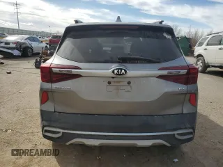 2021 Kia Seltos EX with VIN KNDERCAA3M7072747, listed as a Copart auction lot 44857895 with 87,622 mi miles and Salvage Title. Bid and sale history available at carsss.com. Image 6.