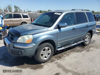 2005 Honda Pilot EX-L with RES with VIN 5FNYF18665B029964, listed as a Copart auction lot 48349055 with 214,108 mi miles and Salvage Title. Bid and sale history available at carsss.com. Image 1.