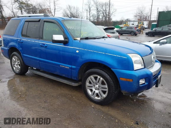 2010 Mercury Mountaineer Premier with VIN 4M2EN4JE4AUJ00325, listed as a IAAI auction lot 41604775 with 999,999 mi miles. Bid and sale history available at carsss.com. Image 1.