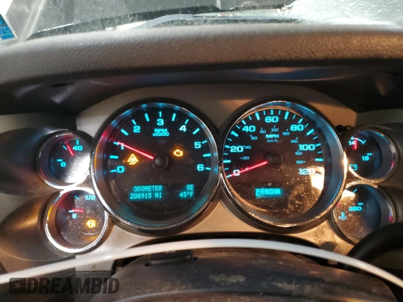 2011 Chevrolet Silverado 1500 with VIN 1GCRKSE28BZ306093, listed as a Copart auction lot 44718745 with 208,915 mi miles and Clean Title. Bid and sale history available at DreamBid. Image 9.