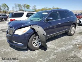 2015 Buick Enclave Convenience with VIN 5GAKRAKDXFJ381154, listed as a Copart auction lot 50956725 with 170,517 mi miles and Salvage Title. Bid and sale history available at carsss.com. Image 1.