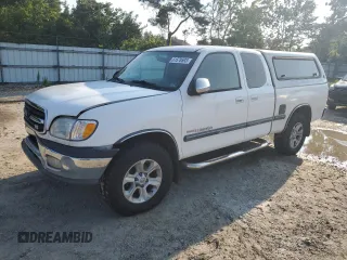 2001 Toyota Tundra SR5 with VIN 5TBRT34161S144064, listed as a Copart auction lot 61578593 with 222,138 mi miles and Salvage Title. Bid and sale history available at carsss.com. Image 1.