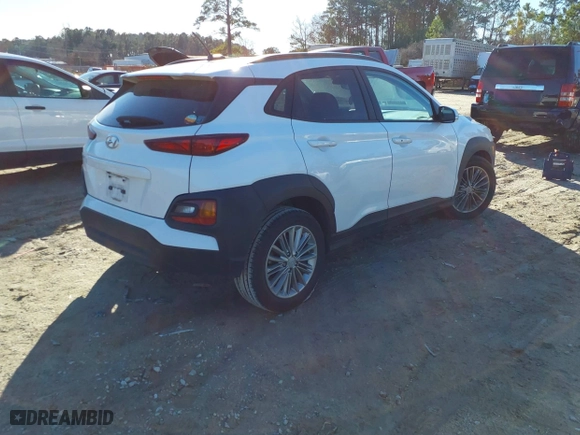2021 Hyundai Kona SEL with VIN KM8K22AA9MU736208, listed as a IAAI auction lot 41452138 with 64,339 mi miles. Bid and sale history available at carsss.com. Image 4.