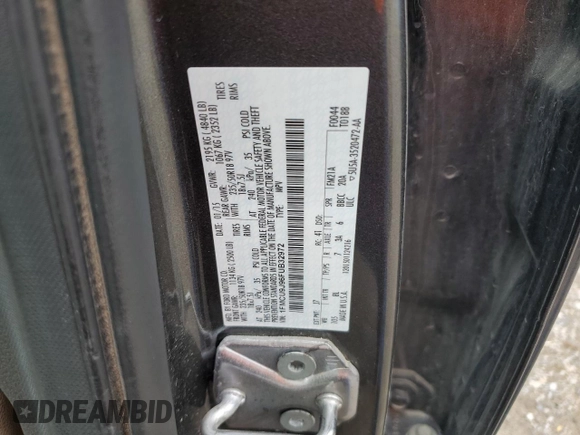 2015 Ford Escape Titanium with VIN 1FMCU9J96FUB32972, listed as a Copart auction lot 62886145 with 215,769 mi miles and Salvage title. Bid and sale history available at DreamBid. Image 13.