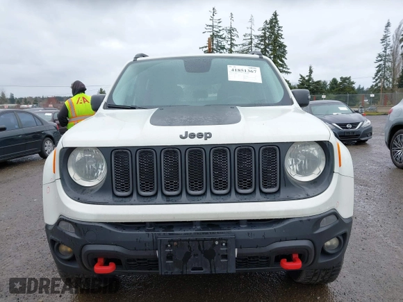 2017 Jeep Renegade Trailhawk с VIN ZACCJBCB6HPE79727, выставлен на аукционе IAAI как лот 41851367 с пробегом 90 645 миль миль и . История ставок и продаж доступна на DreamBid. Изображение 12.