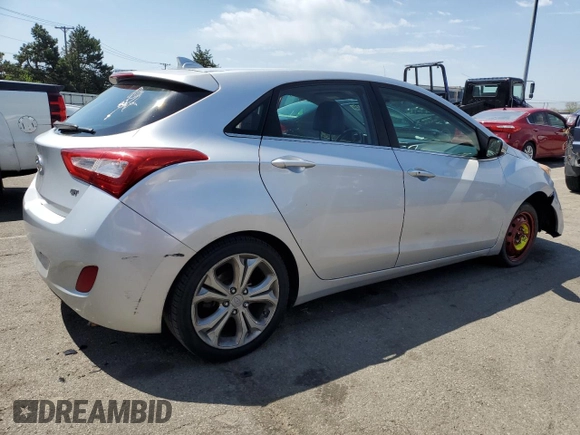 2014 Hyundai Elantra GT with VIN KMHD35LH6EU224649, listed as a Copart auction lot 53884225 with 126,050 mi miles and Salvage Title. Bid and sale history available at carsss.com. Image 3.
