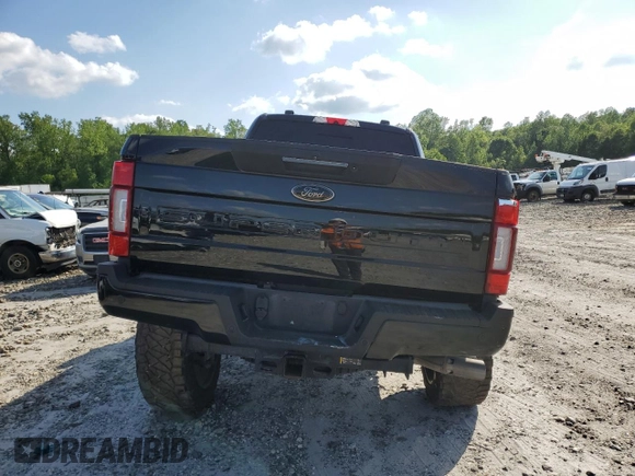 2022 Ford F-350 XL with VIN 1FT8W3BT5NED91537, listed as a Copart auction lot 47997985 with 36,514 mi miles and Salvage Title. Bid and sale history available at DreamBid. Image 6.