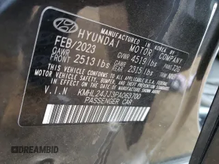 2023 Hyundai Sonata Hybrid Blue with VIN KMHL24JJ3PA063700, listed as a Copart auction lot 67768363 with 13,897 mi miles. Bid and sale history available at carsss.com. Image 14.