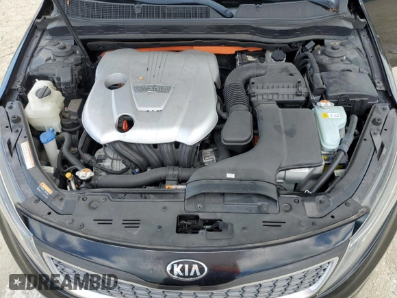 2014 Kia Optima Hybrid LX with VIN KNAGM4AD9E5071376, listed as a Copart auction lot 61127434 with 124,786 mi miles and Clean Title. Bid and sale history available at carsss.com. Image 11.
