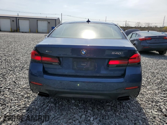 2022 BMW 5 Series 540i xDrive with VIN WBA73BJ07NCH66751, listed as a Copart auction lot 53653415 with 60,059 mi miles and Salvage title. Bid and sale history available at DreamBid. Image 6.