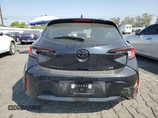 2023 Toyota Corolla Hatchback SE with VIN JTND4MBE3P3205743, listed as a Copart auction lot 76208354 with 22,632 mi miles and Salvage Title. Bid and sale history available at carsss.com. Image 6.
