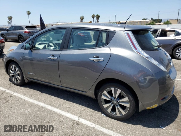 2017 Nissan LEAF SL with VIN 1N4BZ0CP7HC301971, listed as a Copart auction lot 57188623 with 35,614 mi miles. Bid and sale history available at carsss.com. Image 2.