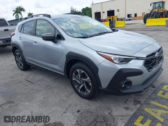 2024 Subaru Crosstrek Premium с VIN JF2GUADC0R8341461, выставлен на аукционе IAAI как лот 42393575 с пробегом 3 743 миль миль и . История ставок и продаж доступна на DreamBid. Изображение 1.