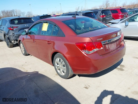 2013 Chevrolet Cruze LS with VIN 1G1PA5SH7D7147112, listed as a IAAI auction lot 41783962 with 95,045 mi miles. Bid and sale history available at carsss.com. Image 3.