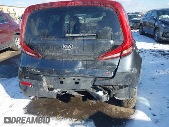2020 Kia Soul S with VIN KNDJ23AUXL7097950, listed as a IAAI auction lot 41546970 with 45,752 mi miles. Bid and sale history available at carsss.com. Image 6.