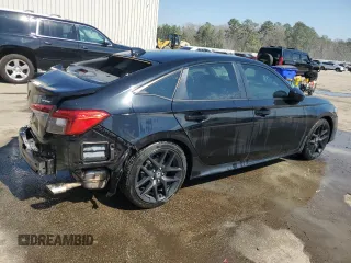 2023 Honda Civic Sedan Sport with VIN 2HGFE2F57PH521525, listed as a Copart auction lot 46581775 with 39,015 mi miles and Salvage Title. Bid and sale history available at carsss.com. Image 3.