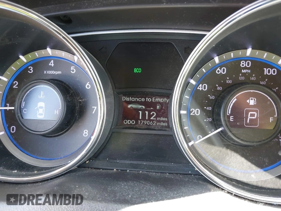 2013 Hyundai Sonata GLS z VIN 5NPEB4AC4DH710494, wystawiony jako IAAI lot #42310432 z przebiegiem 179 062 mil mil oraz . Historia ofert i sprzedaży dostępna na DreamBid. Obrazek 7.