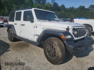2024 Jeep Wrangler Sport S with VIN 1C4PJXDN6RW297070, listed as a Copart auction lot 56965465 with 21,872 mi miles and Salvage title. Bid and sale history available at DreamBid. Image 4.