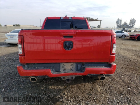 2020 Ram 1500 Big Horn with VIN 1C6SRFFM5LN180375, listed as a Copart auction lot 82192923 with 0 mi miles. Bid and sale history available at carsss.com. Image 6.