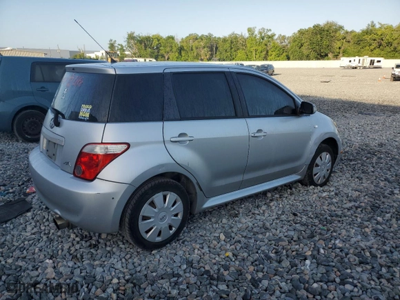 2006 Scion xA with VIN JTKKT624365007578, listed as a Copart auction lot 51952735 with 192,619 mi miles and Salvage Title. Bid and sale history available at carsss.com. Image 3.