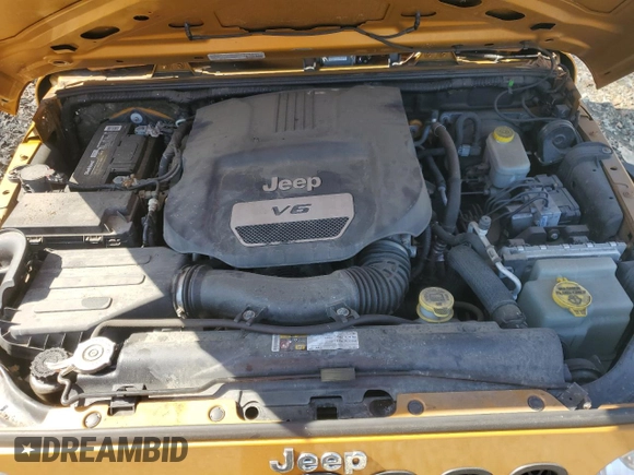 2014 Jeep Wrangler Sport with VIN 1C4AJWAG6EL315052, listed as a Copart auction lot 48494835 with 82,756 mi miles and Salvage Title. Bid and sale history available at carsss.com. Image 12.