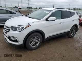 2017 Hyundai Santa Fe 2.4L with VIN 5NMZUDLB1HH030300, listed as a Copart auction lot 57404995 with 41,393 mi miles and Salvage title. Bid and sale history available at DreamBid. Image 1.