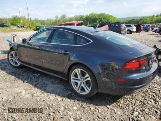 2017 Audi A7 Premium Plus with VIN WAUW2AFC1HN039185, listed as a Copart auction lot 55632224 with 75,116 mi miles and Salvage Title. Bid and sale history available at carsss.com. Image 2.