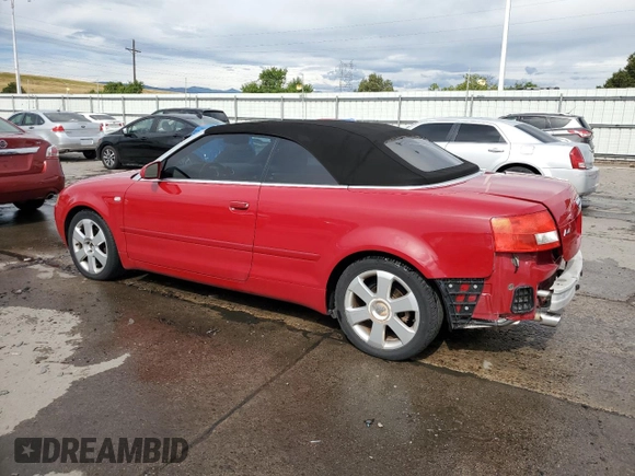 2004 Audi A4 3.0L with VIN WAUAT48H04K002500, listed as a Copart auction lot 67114134 with 128,778 mi miles and Salvage Title. Bid and sale history available at carsss.com. Image 2.