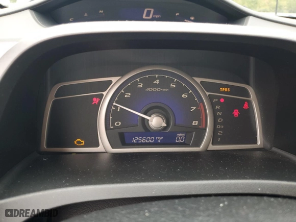 2009 Honda Civic Sdn LX with VIN 19XFA16559E050347, listed as a Copart auction lot 72923904 with 125,600 mi miles and Salvage Title. Bid and sale history available at carsss.com. Image 9.