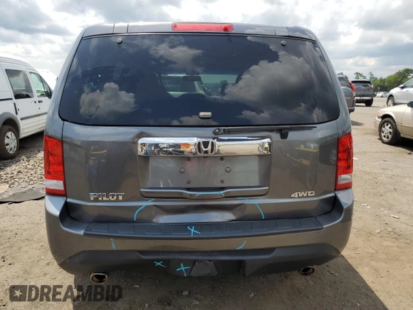 2012 Honda Pilot EX-L with VIN 5FNYF4H54CB019973, listed as a Copart auction lot 64614135 with 102,352 mi miles and Salvage title. Bid and sale history available at DreamBid. Image 6.