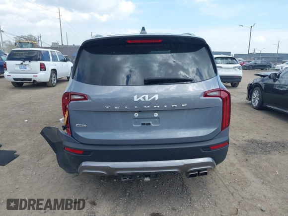 2022 Kia Telluride SX with VIN 5XYP5DHCXNG312382, listed as a IAAI auction lot 42129635 with 28,637 mi miles and . Bid and sale history available at DreamBid. Image 16.