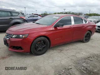 2015 Chevrolet Impala LT with VIN 2G1115SL9F9227541, listed as a Copart auction lot 52438555 with 164,486 mi miles and Salvage title. Bid and sale history available at DreamBid. Image 1.