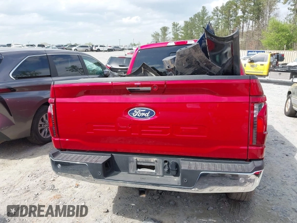 2024 Ford F-150 XLT with VIN 1FTFW3LD8RFA31497, listed as a IAAI auction lot 41941063 with 1 mi miles. Bid and sale history available at carsss.com. Image 16.