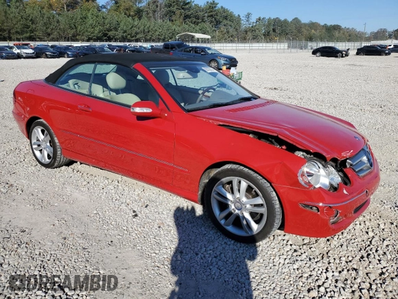 2009 Mercedes-Benz CLK 350 with VIN WDBTK56F09T106832, listed as a Copart auction lot 80189174 with 152,662 mi miles and Salvage Title. Bid and sale history available at DreamBid. Image 4.