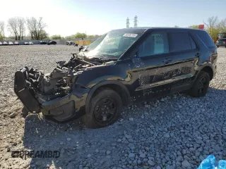 2017 Ford Police Interceptor Utility z VIN 1FM5K8AR6HGE01207, wystawiony jako Copart lot #53528715 z przebiegiem Nie podano mil oraz Tytuł czysty. Historia ofert i sprzedaży dostępna na DreamBid. Obrazek 1.