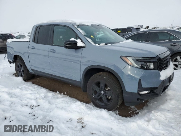 2023 Honda Ridgeline Black Edition with VIN 5FPYK3F83PB047215, listed as a Copart auction lot 86656754 with 9,701 mi miles and Salvage title. Bid and sale history available at DreamBid. Image 4.
