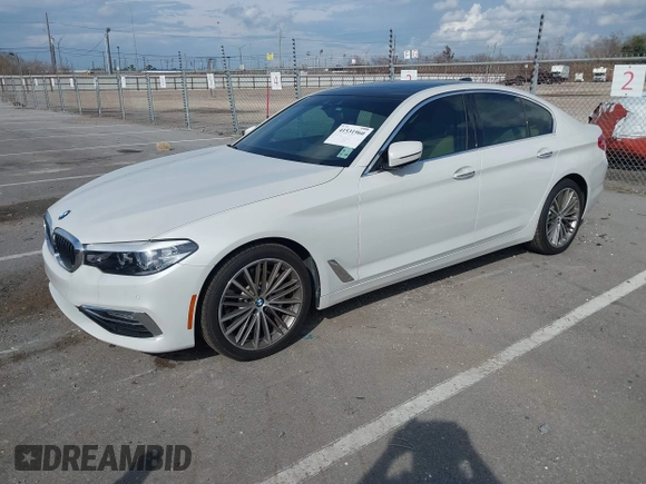 2018 BMW 5 Series 540i with VIN WBAJE5C57JWA96315, listed as a IAAI auction lot 41531960 with 65,085 mi miles and . Bid and sale history available at carsss.com. Image 2.