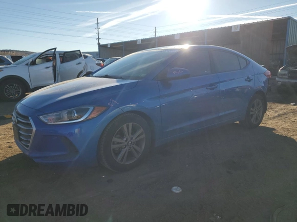 2018 Hyundai Elantra SEL with VIN 5NPD84LF7JH339344, listed as a Copart auction lot 83004364 with 96,800 mi miles and Salvage Title. Bid and sale history available at DreamBid. Image 1.