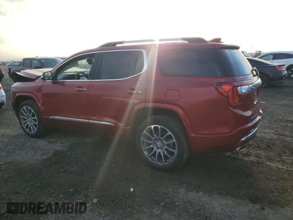 2022 GMC Acadia Denali with VIN 1GKKNPLS7NZ160142, listed as a Copart auction lot 86545014 with 25,424 mi miles and Salvage Title. Bid and sale history available at carsss.com. Image 2.
