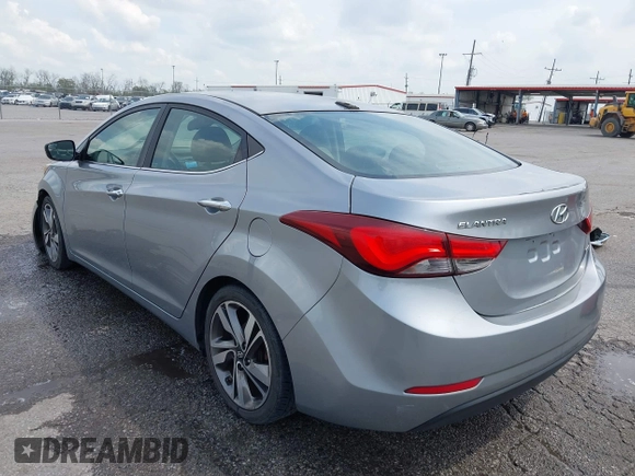 2015 Hyundai Elantra SE z VIN 5NPDH4AE1FH572184, wystawiony jako IAAI lot #41891020 z przebiegiem 261 395 mil mil oraz . Historia ofert i sprzedaży dostępna na DreamBid. Obrazek 3.