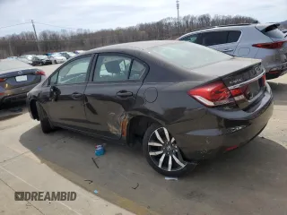 2014 Honda Civic EX-L with VIN 2HGFB2F97EH505110, listed as a Copart auction lot 50043125 with 158,127 mi miles and Salvage Title. Bid and sale history available at DreamBid. Image 2.