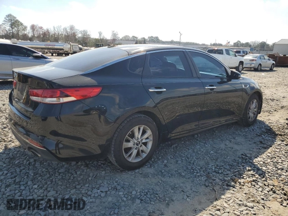 2016 Kia Optima LX with VIN 5XXGT4L35GG025861, listed as a Copart auction lot 47026475 with 186,046 mi miles and Salvage Title. Bid and sale history available at carsss.com. Image 3.