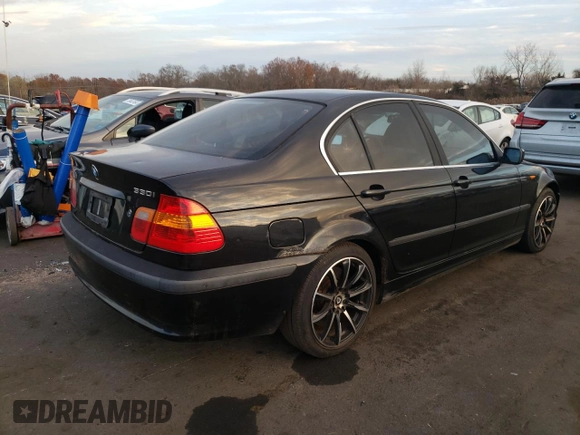 2002 BMW 3 Series 330i with VIN WBAEV53432KM00593, listed as a Copart auction lot 78961834 with 207,849 mi miles and Clean Title. Bid and sale history available at carsss.com. Image 3.