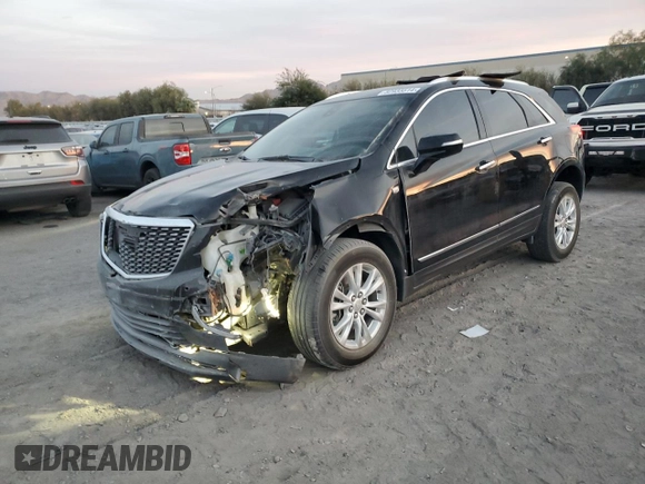 2021 Cadillac XT5 FWD Luxury with VIN 1GYKNAR45MZ109538, listed as a Copart auction lot 82933514 with 34,654 mi miles and Salvage Title. Bid and sale history available at carsss.com. Image 1.