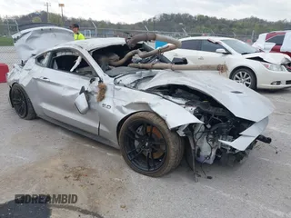 2019 Ford Mustang GT z VIN 1FA6P8CF1K5123449, wystawiony jako IAAI lot #41916106 z przebiegiem Nie podano mil oraz . Historia ofert i sprzedaży dostępna na DreamBid. Obrazek 1.