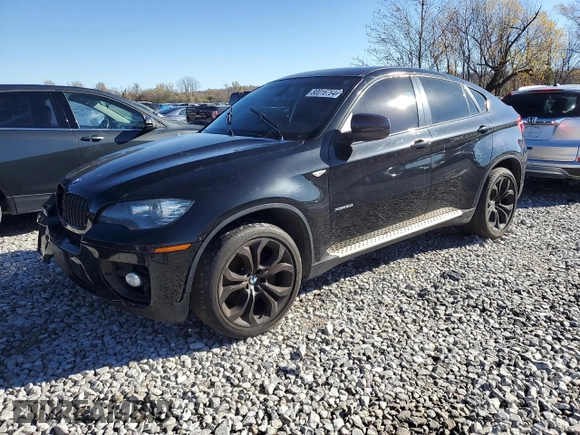 2011 BMW X6 50i with VIN 5UXFG8C55BLZ95130, listed as a Copart auction lot 80016764 with 105,710 mi miles and Salvage Title. Bid and sale history available at carsss.com. Image 1.
